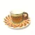 Import cups and saucers mirror logo ceramic luxury gold set arabic coffee porcelain of mug tea cup from China