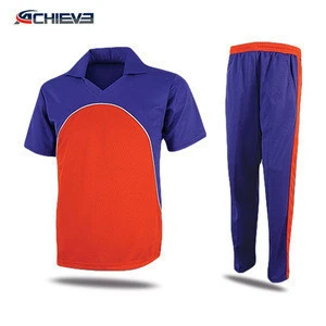 Custom 100%polyester cricket uniform ,new design cricket jersey logo design