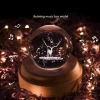Custom 3D projection gift LED lights luminous rotating music box crystal ball