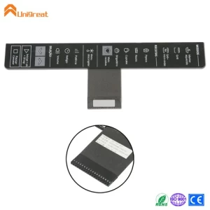 Custom design washing machine control panel non tactile buttons capacitive touch membrane switch