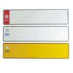 Custom High Quality Stamping Metal Aluminum Car License Plate