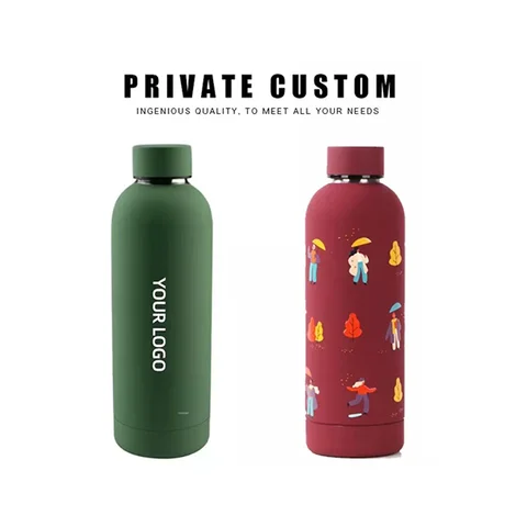 Buy Custom Logo 500ml Drink Bottle Stainless Steel Double Wall Vaccum ...