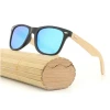 Custom Logo Wood Sun Glasses Eco Friendly Bamboo Shades Men Fashion Square Wooden Sunglasses UV400