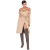 Import Custom Made Brown Thin Camel Off Shoulder Women Trench Coat from China