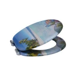 Custom MDF best seller zinc alloy soft-closing toilet seat