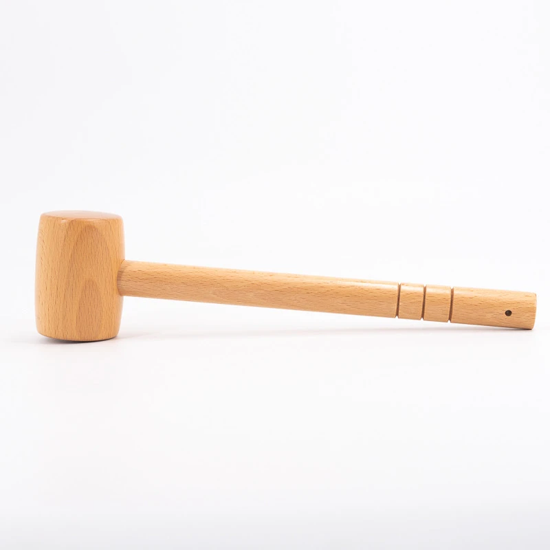 Custom Natural Beech Wooden Hammer Wooden Mallet