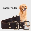 Custom pattern pet accessories collar vintage copper hook head pet dog training leash collar