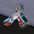 Import Custom printed fabric nfl keychains nfl metal carabiner name tag lanyards hand wrist custom from China