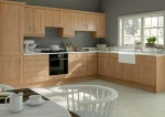 Custom shaker rubber wood kitchen cabinets vietnam project