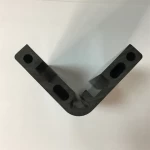 custom thick pvc plastic extrusion profile in black colour and glossy finishing with high accuracy dimension