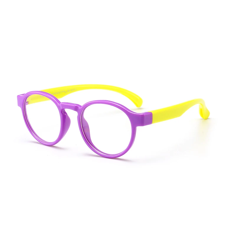 Custom Unique Round Silicone Optical Eyeglasses Frame for Kids
