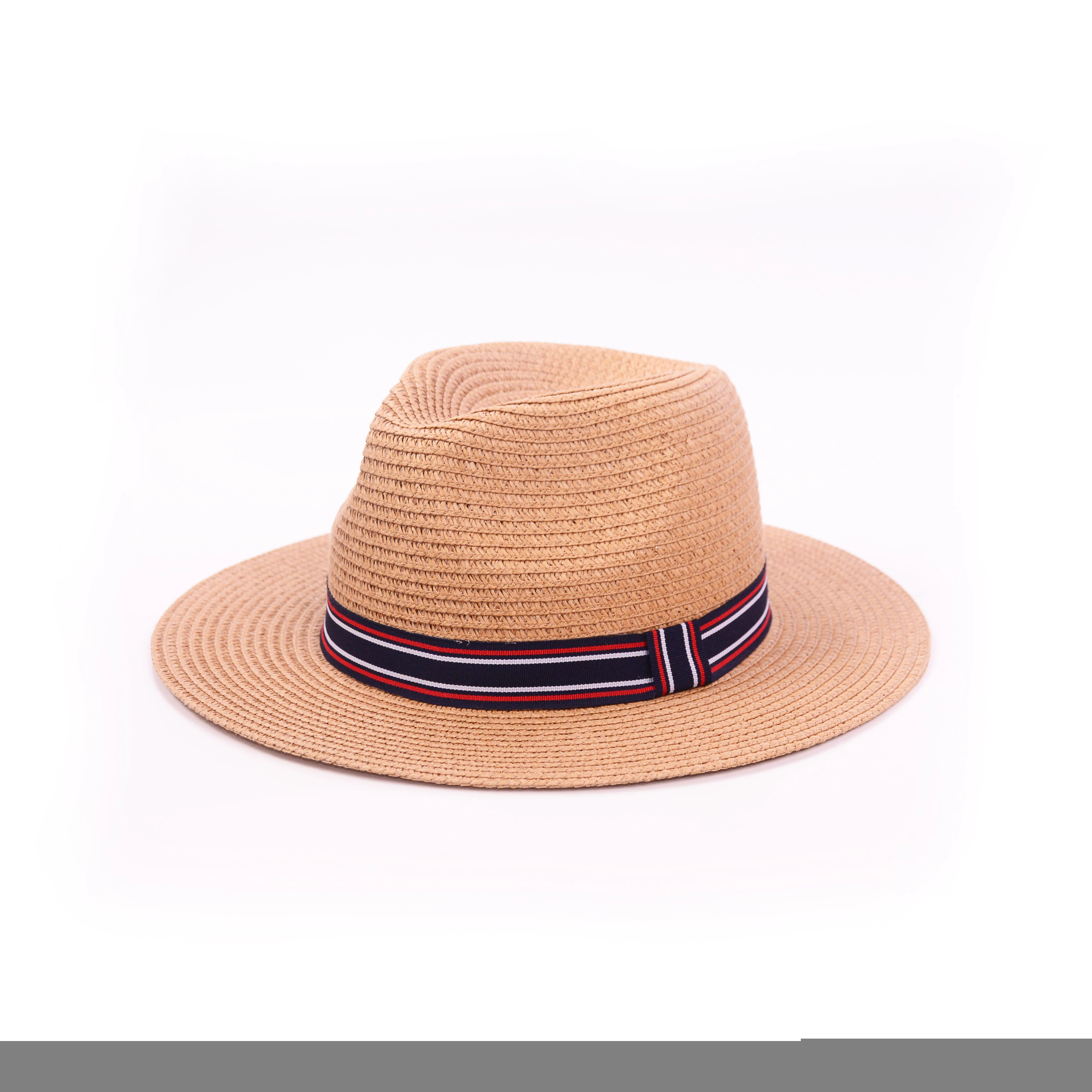 Custom Unisex Fashion Wide Brim Panama Beach Cowboy Straw Fedora Hat