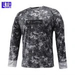 Custom UV 50+ Sublimated Fishing Jersey 100% Polyester Fishing Shirts