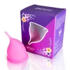Custom Wholesale Foldableab  Collapsible Women Lady Cup Silicone Folding Soft Small Large 2 Sizes  Menstrual Cup