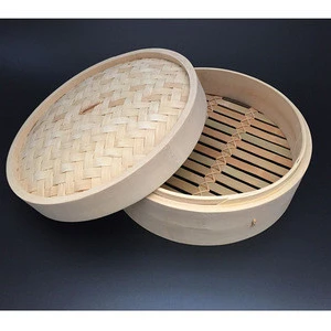 Custom Wholesale Manufacture direct supply High Quality Bamboo Mini Dim sum commercial Food Steamer cake steamer for kitchen