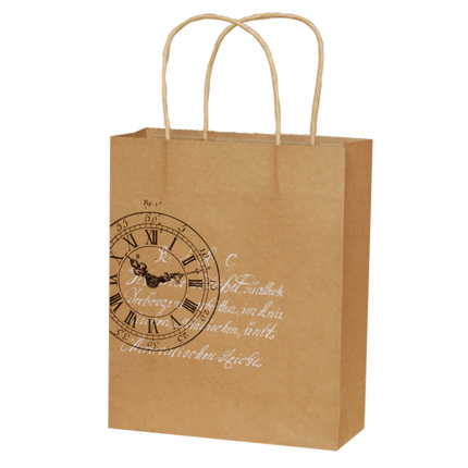 Buy Custom Your Own Logo Printed Kraft Paper Gift Bag With Twisted Rope ...