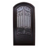 Customize Entrance Wrought Iron Door And Glass High Quality Modern Iron Door