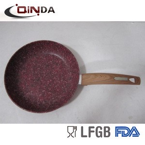 customized Better quantity forged red marble frying pan