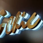 Customized Company Signage Channel Letters 3d Acrylic Logo Led Office Sign