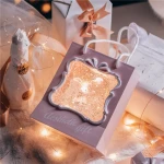Customized Design Water Snowing Globe Rabbit Glitter Musical Christmas Snow Globes Night Light Lantern