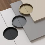 Customized Embedded Aluminum Alloy Wardrobe Furniture Hidden Handle Metal Furniture Hardware Handle