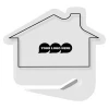 Customized Logo Promotional Gift Plastic Letter Opener With House Shape Letter Slitter