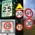 Import Customized Road Safety Sign Board Durable Metal Road Sign Frames Reflective Two Way Traffic Sign from China