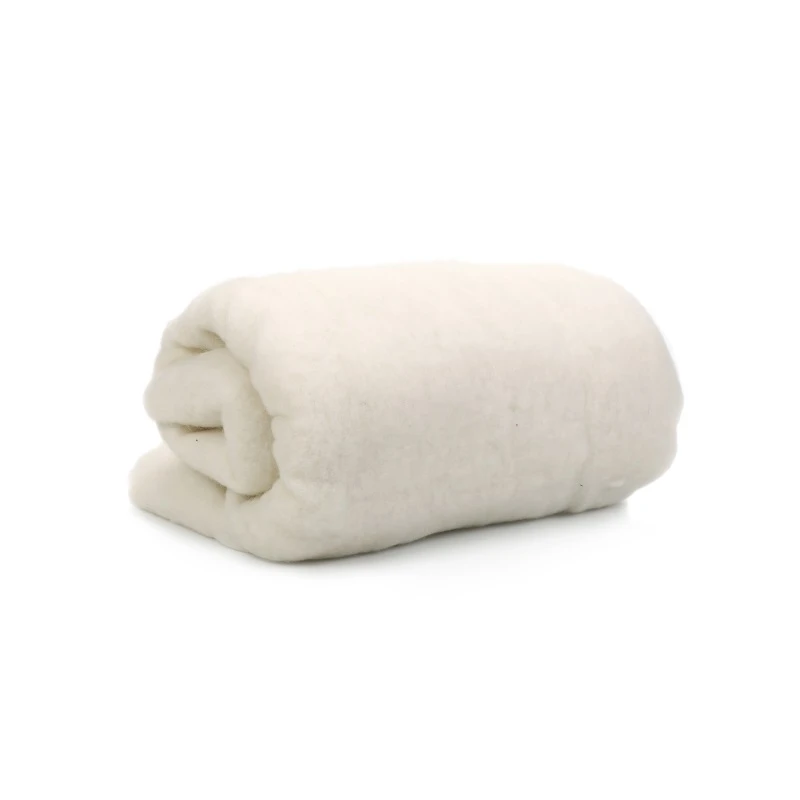 Customized size super soft 100% merino sheep wool wadding