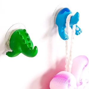 Cute Cartoon Suction Cup Hooks, Wall-mounted Punch-free Creative Home Decoration Animal Tail Hook