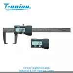 Data Output Digital Caliper With Round/Conical Measuring Points For Outside Grooves,Flat Head Outside Grooves Vernier Caliper