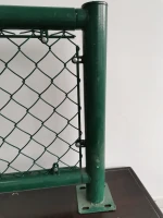 Decorative garden fences 6 Foot Galvanized Screen Chain Link Fence