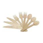 Disposable Eco-Friendly Wooden Flatware Set