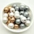 Import DIY 8/10/12mm Gold Silver Natural Wooden Beads Round Ball Loose Wood Spacer Beads For Jewelry Making Accessories from China