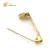 Import DIY findings custom brooch pin 27mm gold color brass safety bar pin brooch pin backs for lapel brooch from China