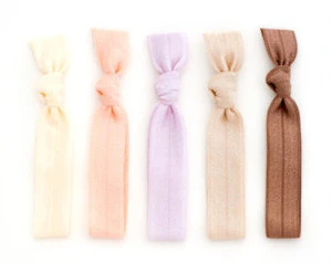 DIY Fold Over Elastic Hair Band Best Sell Knotted Hair Accessories