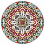 DIY promotion round Rubber mouse pad customized office mouse mat pad