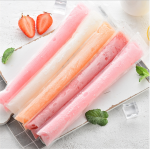 DIY tools disposableIce popsicle molds bags zip top ice pop pouches with funnel