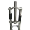 Double crown bicycle front suspension fork/white