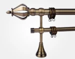 double pole curtain rods retractable /telescopic curtain poles