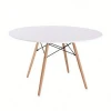 Double tray table legs hotel wood table legs round white table