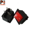 Dpdt switch gang KCD4 201N car/boat with led switch,on off on illuminated rocker switch