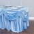 Import Drape Chiffon Tablecloth Pleated table cloth Skirt White from China