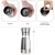 Import *Duo-Manual Salt & Pepper Mill 2 In 1 Glass Spice Grinder Spice Stainless Steel glass Jar Hot sales herb mill from China