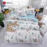 Duvet Quilt Cover American Style Custom Christmas King Size 3d Printed Cotton Polyester Linen Comforter Sheet , Bedding Set