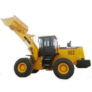 Earth moving machine articulated 5 ton rock bucket compact front end wheel loader