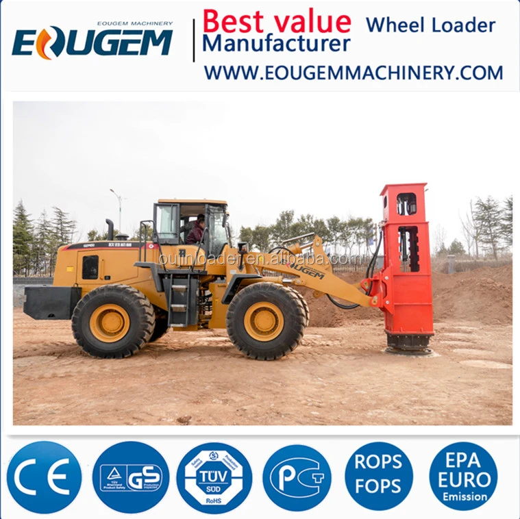 Earth Moving Machine eougem 5ton bucket Wheel Loaders Road Construction Equipment
