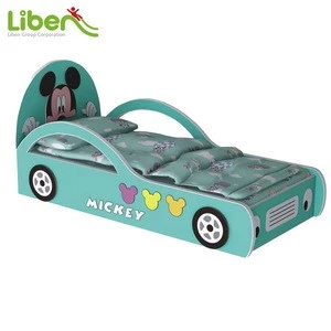 Easy assembly kids car bed for nursery