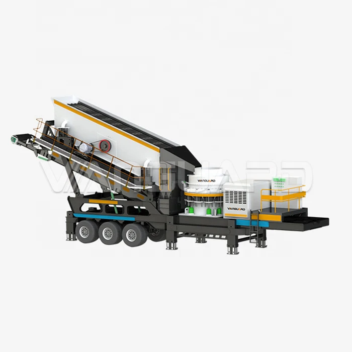 Easy Movable Tire Iron Ore Mobile Crushing Plant Stone Crusher For Sale