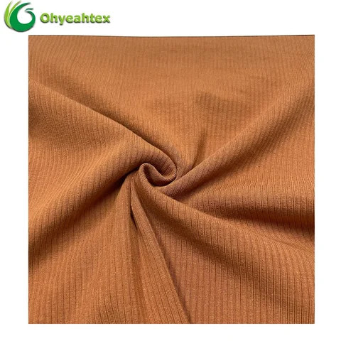Buy Eco-friendly 380gsm Modal Cotton Blended Knit Rib Fabric For ...