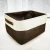 Import Eco-friendly Fake Liner Home Living Toys Fabric Storage Basket With PU Handle from China